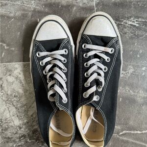 Black Converse with White Laces